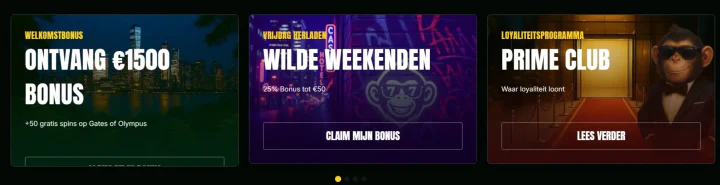 Overzicht van actuele casino promoties en bonussen bij SlotMonkey Casino